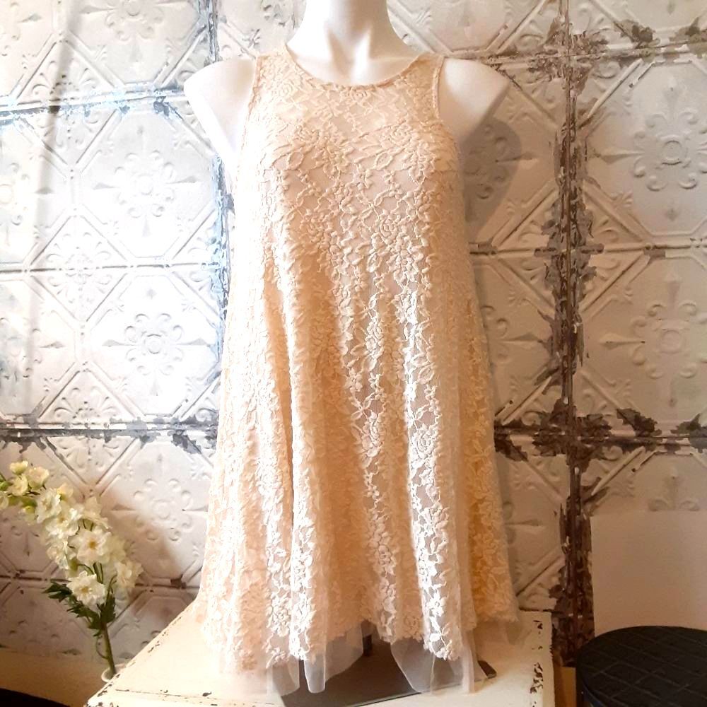 Anthropologie Other's Follow Lace Cottagecore Slip Dress …Size S